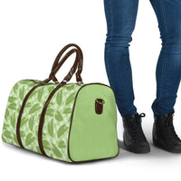 Green Hawaii Kalo Palaka Motifs Travel Bag Hawaiian Taro Leaves Elegant Vibes LT14 - Polynesian Pride