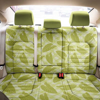Lime Green Hawaii Kalo Palaka Motifs Back Car Seat Cover Hawaiian Taro Leaves Elegant Vibes LT14 - Polynesian Pride