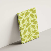 Lime Green Hawaii Kalo Palaka Motifs Canvas Wall Art Hawaiian Taro Leaves Elegant Vibes LT14 - Polynesian Pride