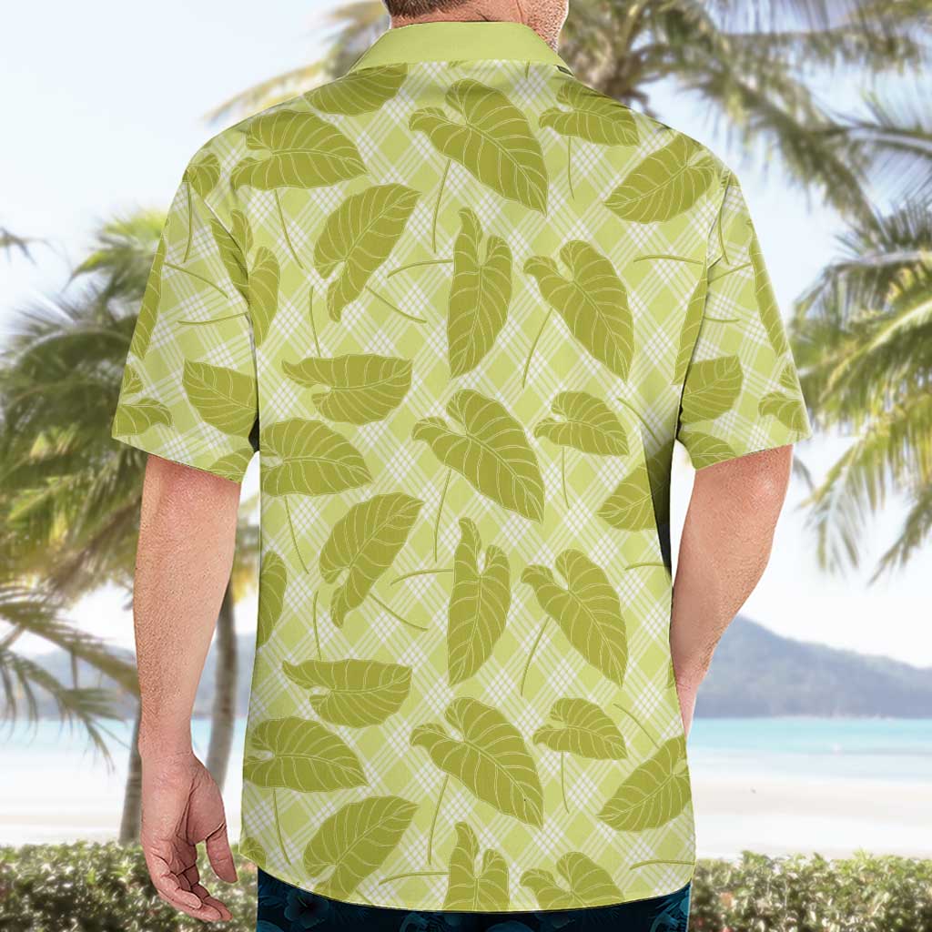 Lime Green Hawaii Kalo Palaka Motifs Hawaiian Shirt Hawaiian Taro Leaves Elegant Vibes LT14 - Polynesian Pride