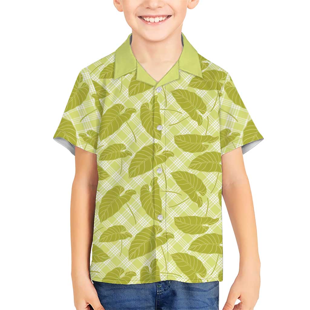 Lime Green Hawaii Kalo Palaka Motifs Hawaiian Shirt Hawaiian Taro Leaves Elegant Vibes LT14 - Polynesian Pride