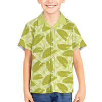 Lime Green Hawaii Kalo Palaka Motifs Hawaiian Shirt Hawaiian Taro Leaves Elegant Vibes LT14 - Polynesian Pride