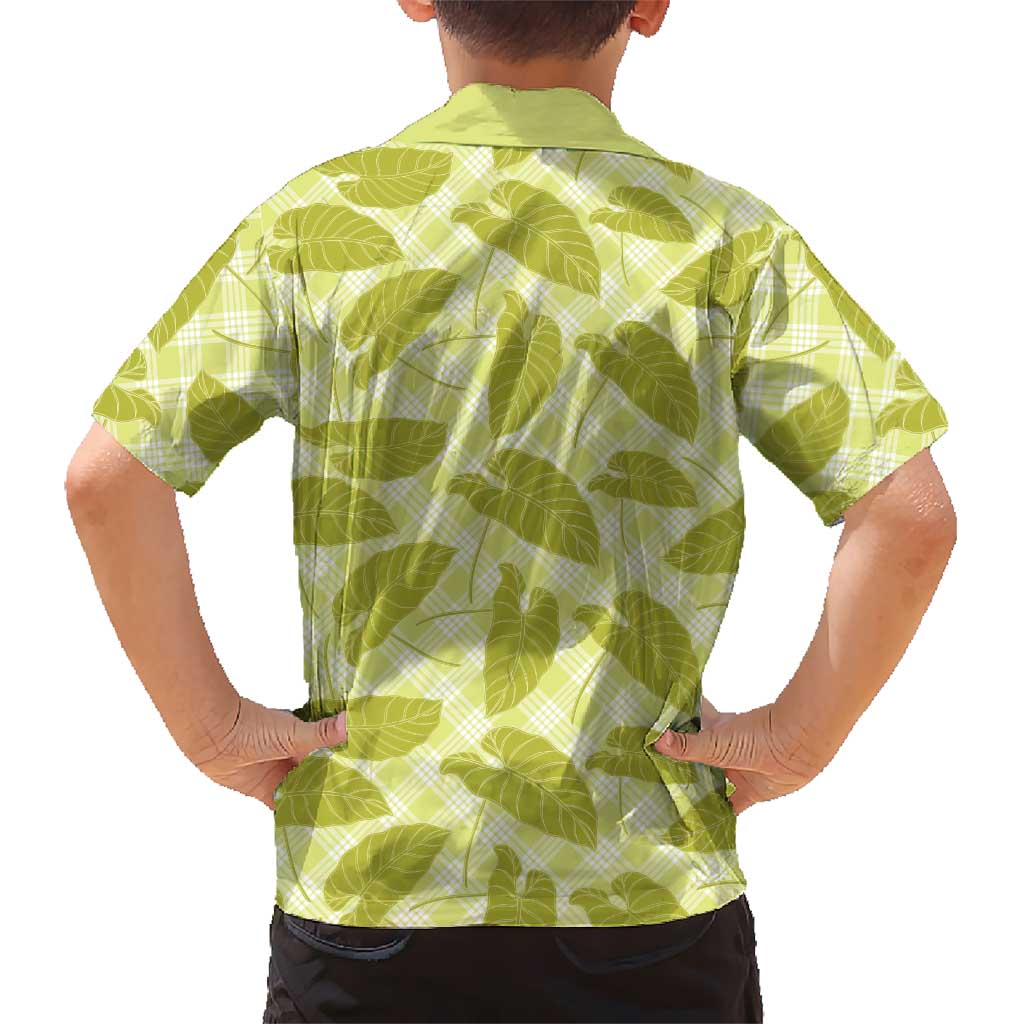 Lime Green Hawaii Kalo Palaka Motifs Hawaiian Shirt Hawaiian Taro Leaves Elegant Vibes LT14 - Polynesian Pride