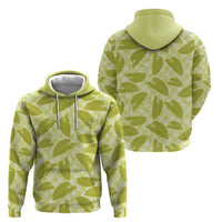 Lime Green Hawaii Kalo Palaka Motifs Hoodie Hawaiian Taro Leaves Elegant Vibes LT14 - Polynesian Pride