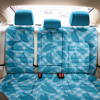 Blue Hawaii Kalo Palaka Motifs Back Car Seat Cover Hawaiian Taro Leaves Elegant Vibes LT14 - Polynesian Pride