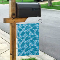 Blue Hawaii Kalo Palaka Motifs Garden Flag Hawaiian Taro Leaves Elegant Vibes LT14 - Polynesian Pride