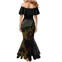 Aloha Hawaii Kalo Family Matching Mermaid Dress and Hawaiian Shirt Reggae Taro Polynesian Pattern LT14 - Polynesian Pride