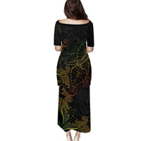 Aloha Hawaii Kalo Family Matching Puletasi and Hawaiian Shirt Reggae Taro Polynesian Pattern LT14 - Polynesian Pride