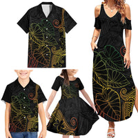 Aloha Hawaii Kalo Family Matching Summer Maxi Dress and Hawaiian Shirt Reggae Taro Polynesian Pattern LT14 - Polynesian Pride