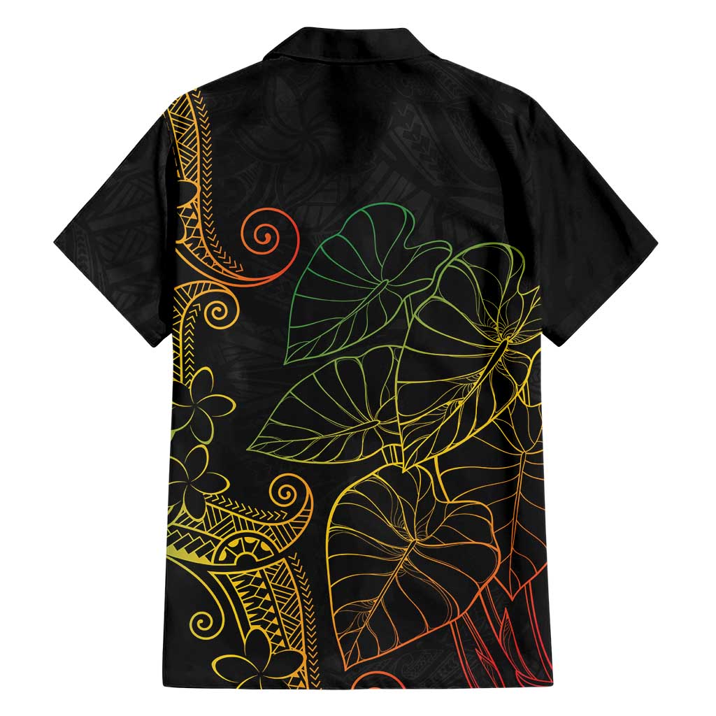 Aloha Hawaii Kalo Family Matching Tank Maxi Dress and Hawaiian Shirt Reggae Taro Polynesian Pattern LT14 - Polynesian Pride