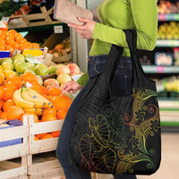Aloha Hawaii Kalo Grocery Bag Reggae Taro Polynesian Pattern - Polynesian Pride