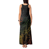 Aloha Hawaii Kalo Tank Maxi Dress Reggae Taro Polynesian Pattern LT14 - Polynesian Pride