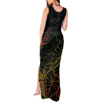 Aloha Hawaii Kalo Tank Maxi Dress Reggae Taro Polynesian Pattern LT14 - Polynesian Pride