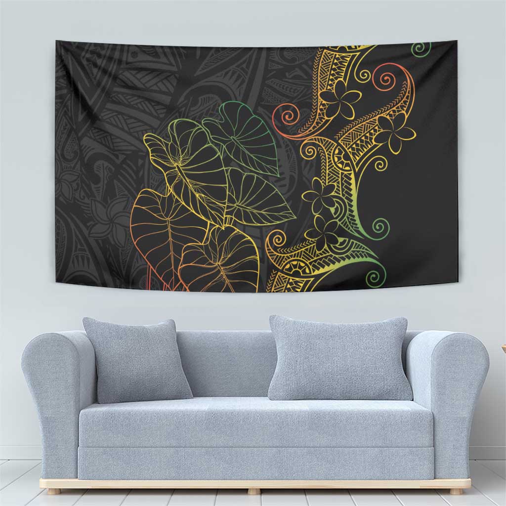 Aloha Hawaii Kalo Tapestry Reggae Taro Polynesian Pattern - Polynesian Pride