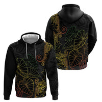 Aloha Hawaii Kalo Zip Hoodie Reggae Taro Polynesian Pattern LT14 - Polynesian Pride