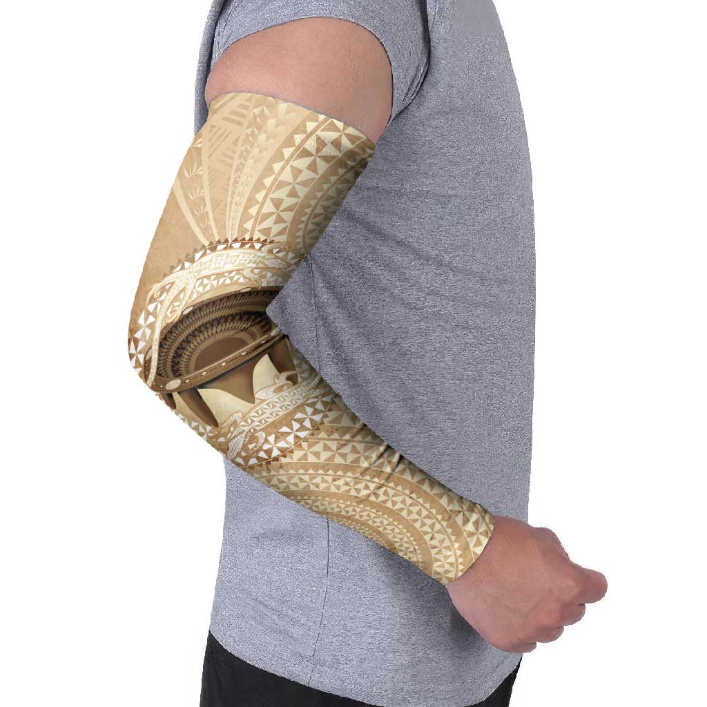 Tonga Skink Kava Bowl Arm Sleeves Vintage Tongan Ngatu Pattern