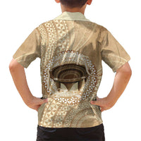 Tonga Skink Kava Bowl Family Matching Puletasi and Hawaiian Shirt Vintage Tongan Ngatu Pattern LT14 - Polynesian Pride