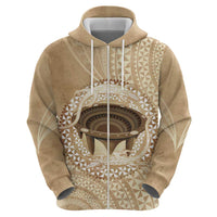 Tonga Skink Kava Bowl Hoodie Vintage Tongan Ngatu Pattern
