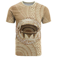 Tonga Skink Kava Bowl T Shirt Vintage Tongan Ngatu Pattern