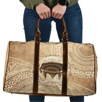 Tonga Skink Kava Bowl Travel Bag Vintage Tongan Ngatu Pattern LT14 Brown - Polynesian Pride