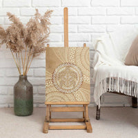 Tonga Ngatu Turtle Canvas Wall Art Vintage Tongan Tapa Cloth
