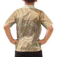 Tonga Ngatu Turtle Family Matching Short Sleeve Bodycon Dress and Hawaiian Shirt Vintage Tongan Tapa Cloth LT14 - Polynesian Pride