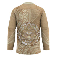 Tonga Ngatu Turtle Hockey Jersey Vintage Tongan Tapa Cloth