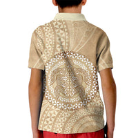 Tonga Ngatu Turtle Kid Polo Shirt Vintage Tongan Tapa Cloth