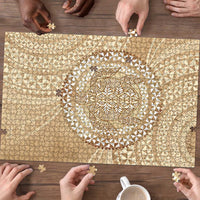 Tonga Ngatu Turtle Puzzle Vintage Tongan Tapa Cloth