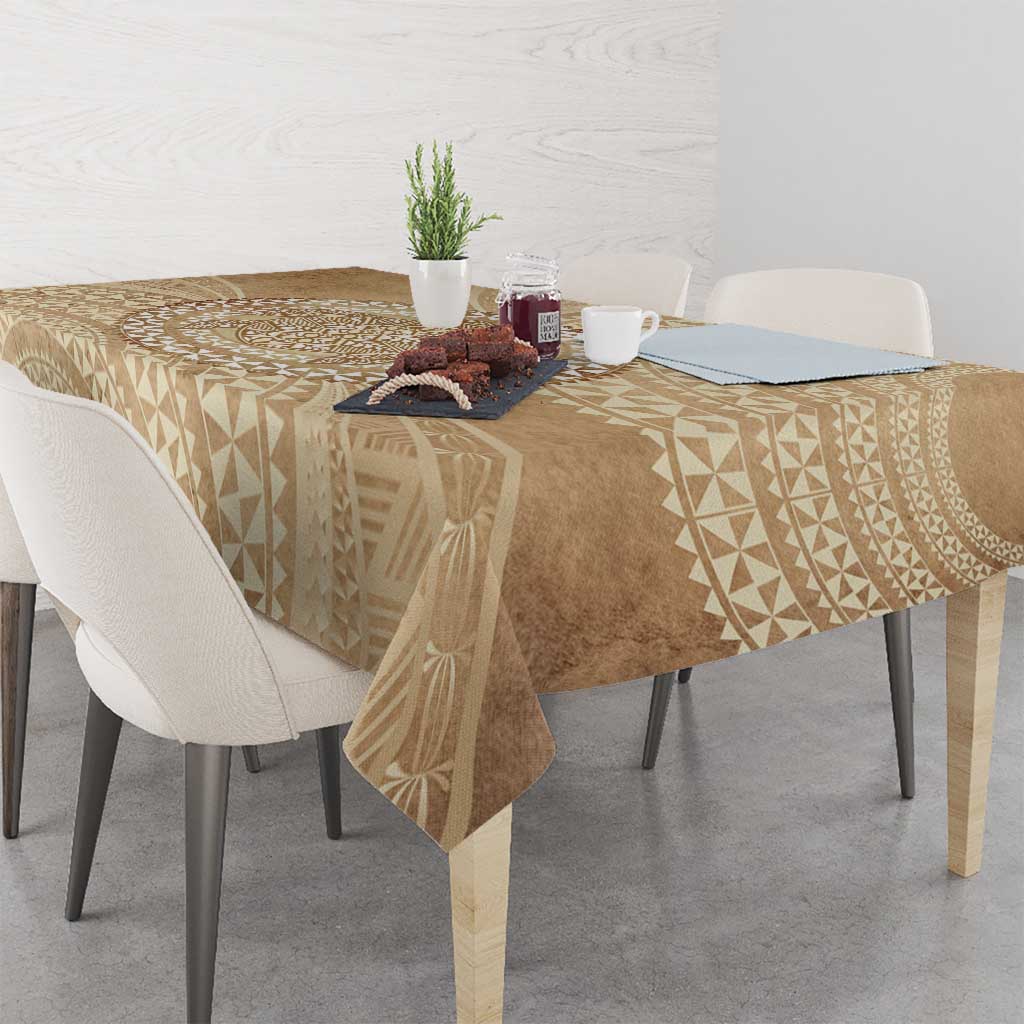 Tonga Ngatu Turtle Tablecloth Vintage Tongan Tapa Cloth