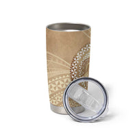 Tonga Ngatu Turtle Tumbler Cup Vintage Tongan Tapa Cloth