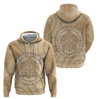 Tonga Ngatu Turtle Zip Hoodie Vintage Tongan Tapa Cloth LT14 - Polynesian Pride