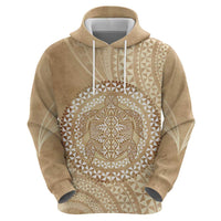 Tonga Ngatu Turtle Zip Hoodie Vintage Tongan Tapa Cloth LT14 - Polynesian Pride