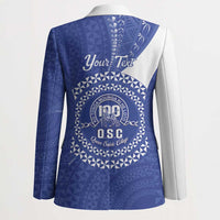 Queen Salote College 100th Anniversary Personalized Blazer Est 1926 Kolisi Fefine Tongan Ngatu Pattern LT14 - Polynesian Pride