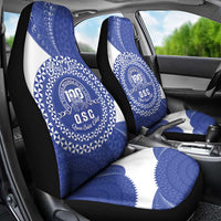 Queen Salote College 100th Anniversary Personalized Car Seat Cover Est 1926 Kolisi Fefine Tongan Ngatu Pattern LT14 - Polynesian Pride