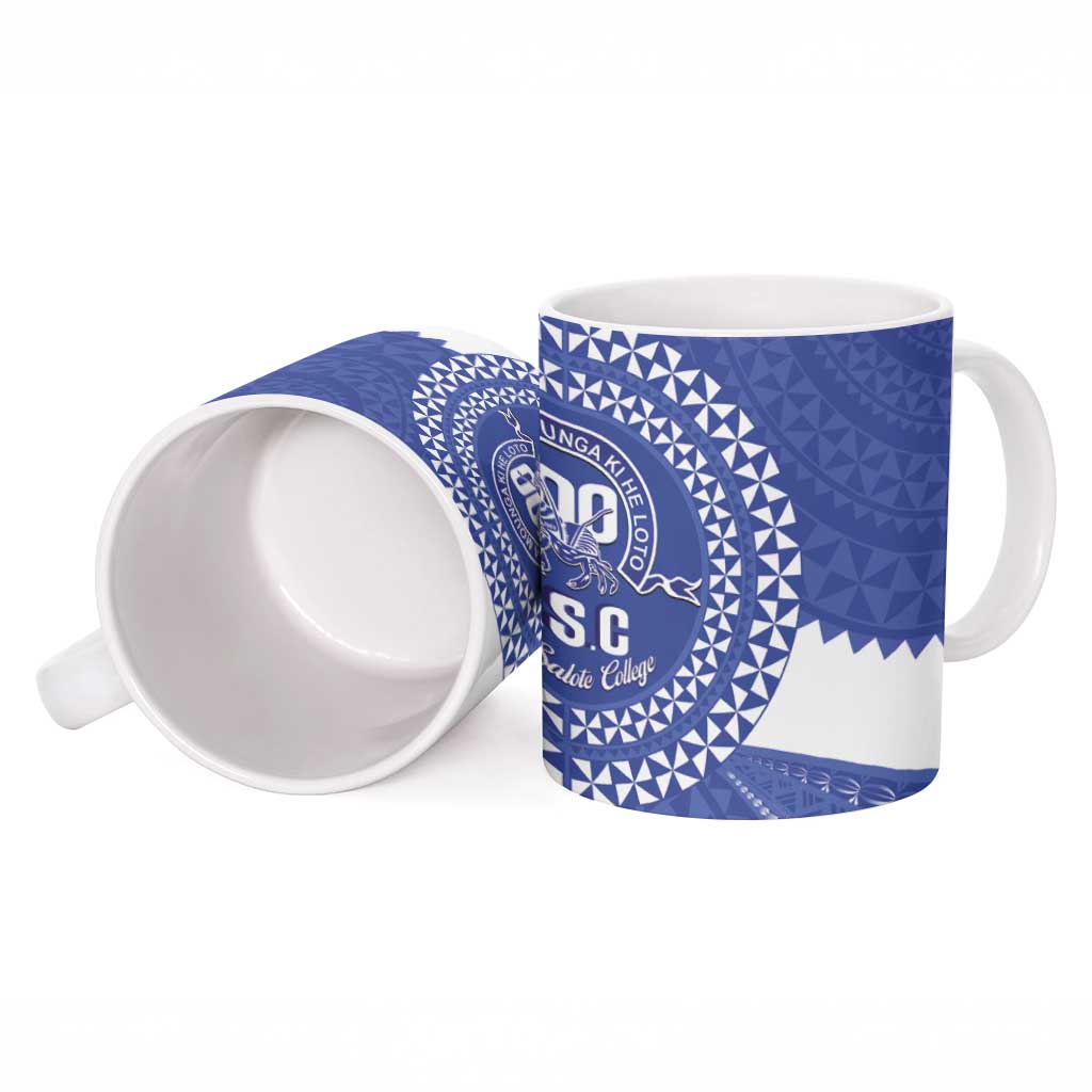Queen Salote College 100th Anniversary Ceramic Mug Est 1926 Kolisi Fefine Tongan Ngatu Pattern LT14 - Polynesian Pride