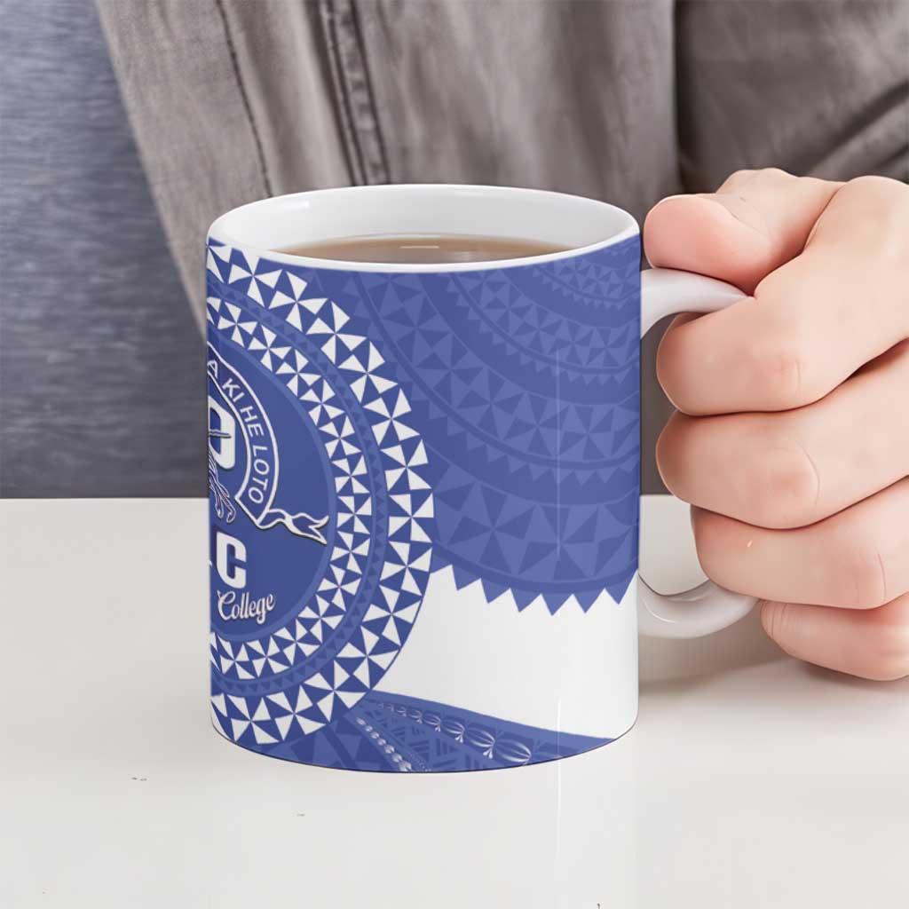 Queen Salote College 100th Anniversary Ceramic Mug Est 1926 Kolisi Fefine Tongan Ngatu Pattern LT14 - Polynesian Pride
