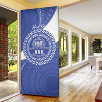 Queen Salote College 100th Anniversary Personalized Door Cover Est 1926 Kolisi Fefine Tongan Ngatu Pattern LT14 - Polynesian Pride