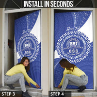 Queen Salote College 100th Anniversary Personalized Door Cover Est 1926 Kolisi Fefine Tongan Ngatu Pattern LT14 - Polynesian Pride