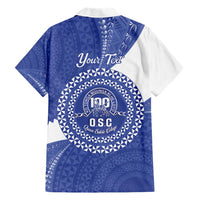 Queen Salote College 100th Anniversary Personalized Family Matching Off Shoulder Short Dress and Hawaiian Shirt Est 1926 Kolisi Fefine Tongan Ngatu Pattern LT14 - Polynesian Pride