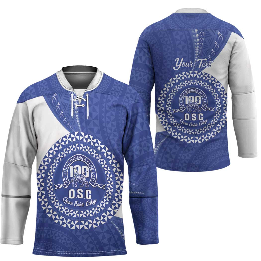 Queen Salote College 100th Anniversary Personalized Hockey Jersey Est 1926 Kolisi Fefine Tongan Ngatu Pattern LT14 - Polynesian Pride