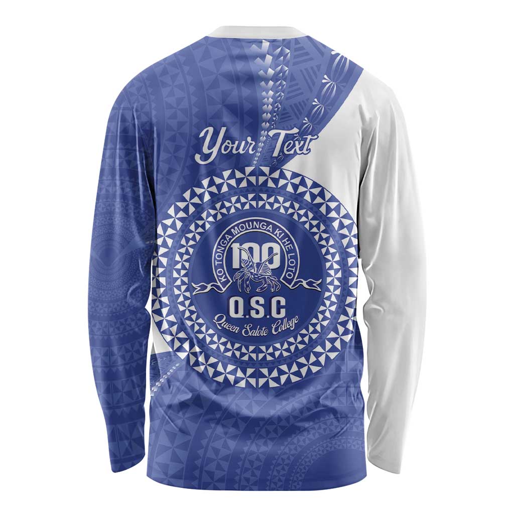 Queen Salote College 100th Anniversary Personalized Long Sleeve Shirt Est 1926 Kolisi Fefine Tongan Ngatu Pattern LT14 - Polynesian Pride