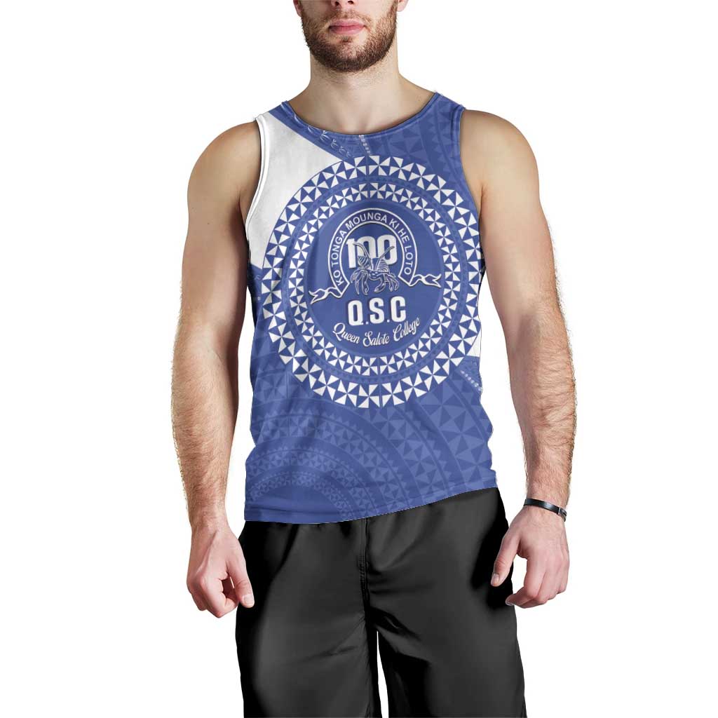 Queen Salote College 100th Anniversary Personalized Men Tank Top Est 1926 Kolisi Fefine Tongan Ngatu Pattern