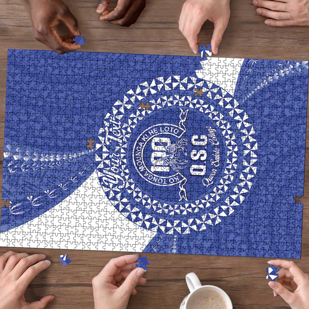 Queen Salote College 100th Anniversary Personalized Puzzle Est 1926 Kolisi Fefine Tongan Ngatu Pattern LT14 - Polynesian Pride