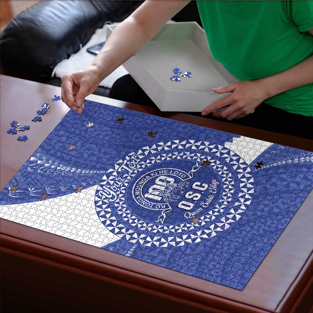 Queen Salote College 100th Anniversary Personalized Puzzle Est 1926 Kolisi Fefine Tongan Ngatu Pattern LT14 - Polynesian Pride