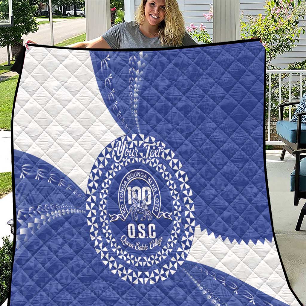 Queen Salote College 100th Anniversary Personalized Quilt Est 1926 Kolisi Fefine Tongan Ngatu Pattern
