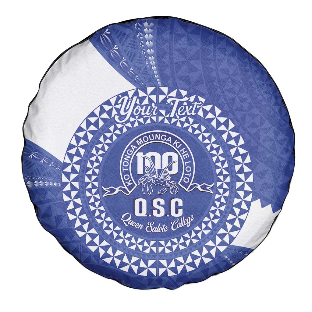 Queen Salote College 100th Anniversary Personalized Spare Tire Cover Est 1926 Kolisi Fefine Tongan Ngatu Pattern LT14 - Polynesian Pride