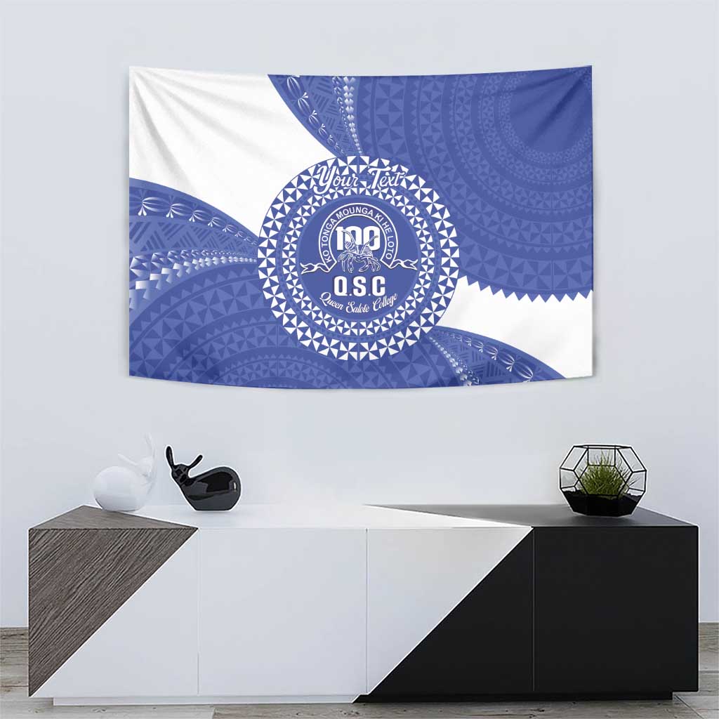 Queen Salote College 100th Anniversary Personalized Tapestry Est 1926 Kolisi Fefine Tongan Ngatu Pattern LT14 - Polynesian Pride