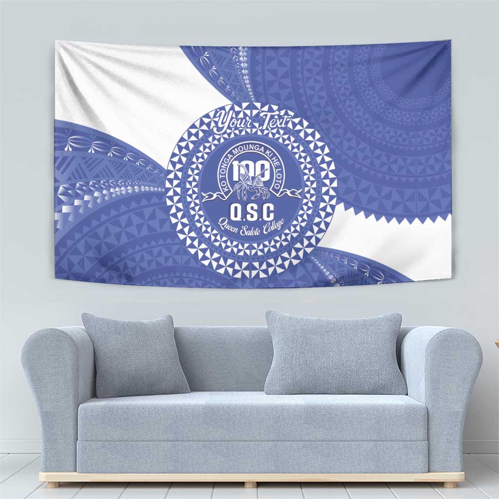 Queen Salote College 100th Anniversary Personalized Tapestry Est 1926 Kolisi Fefine Tongan Ngatu Pattern LT14 - Polynesian Pride