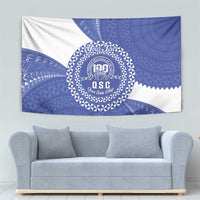 Queen Salote College 100th Anniversary Personalized Tapestry Est 1926 Kolisi Fefine Tongan Ngatu Pattern LT14 - Polynesian Pride